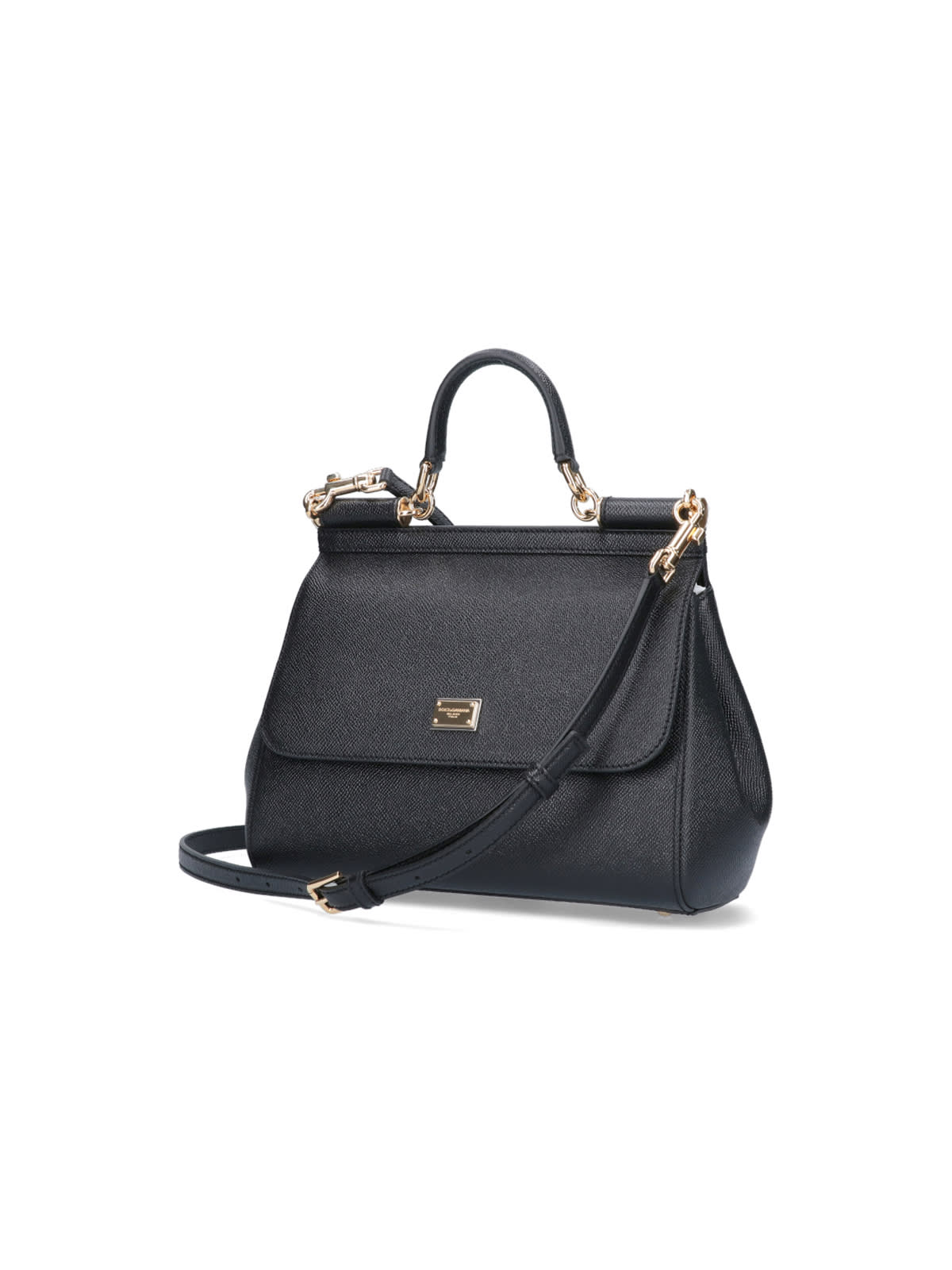 Shop Dolce & Gabbana - Medium Sicily Bag In Black