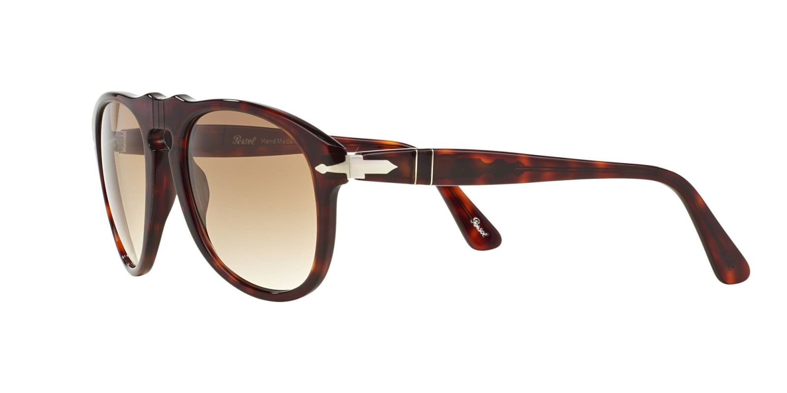 Persol Mens Brown Po0649 Pilot-frame Acetate Sunglasses In 24/51