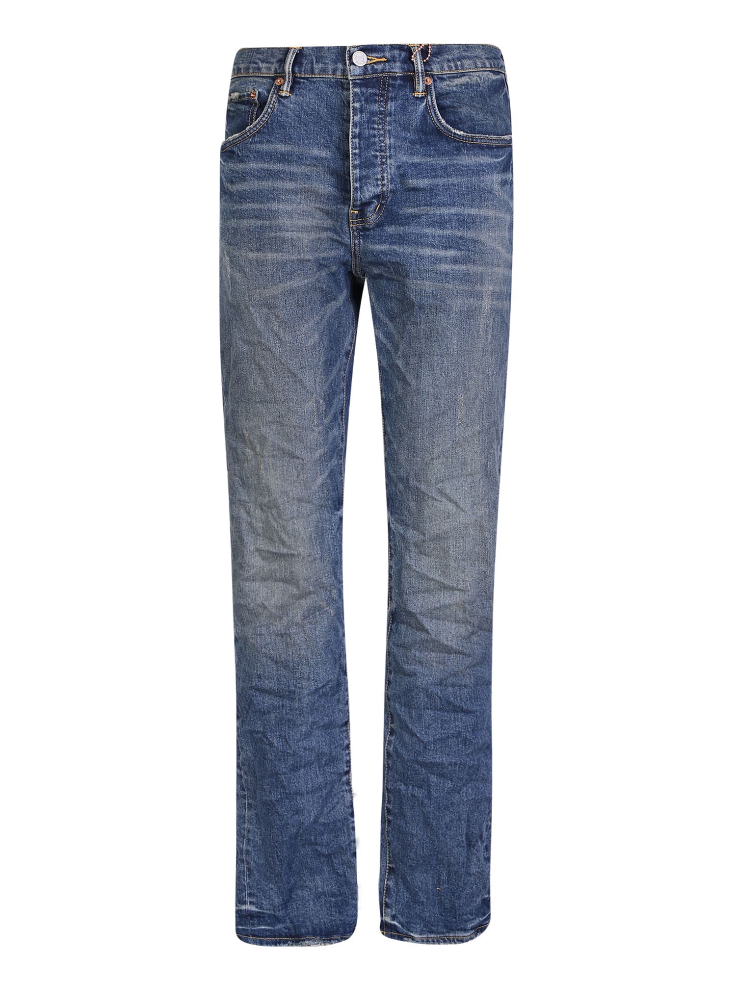 Shop Purple Brand Distressed-effect Jeans In Blue