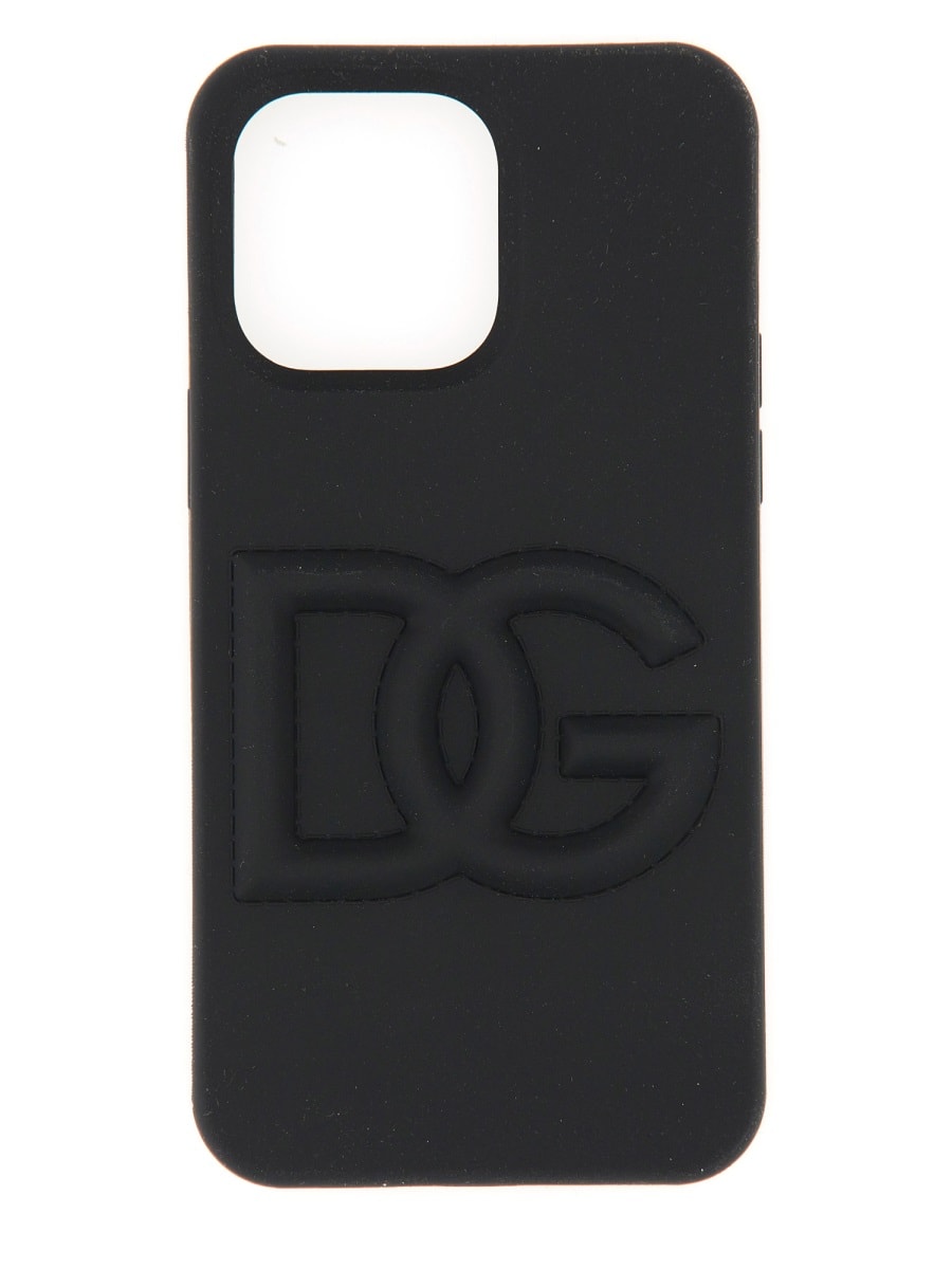 Shop Dolce & Gabbana Cover For Iphone 14 Pro In Black
