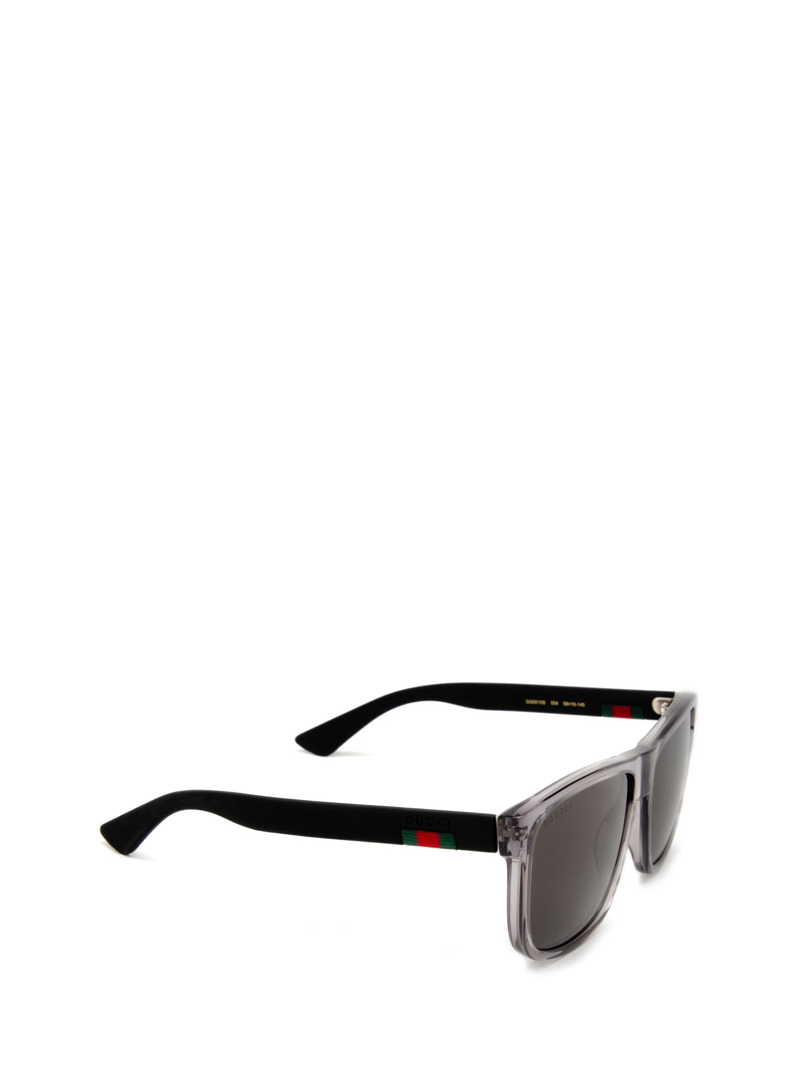 Shop Gucci Gg0010s Grey Sunglasses