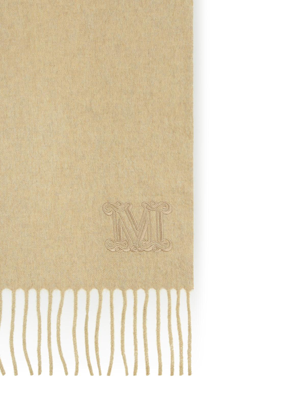 Shop Max Mara Wsdalia Beige Cashmere Scarf