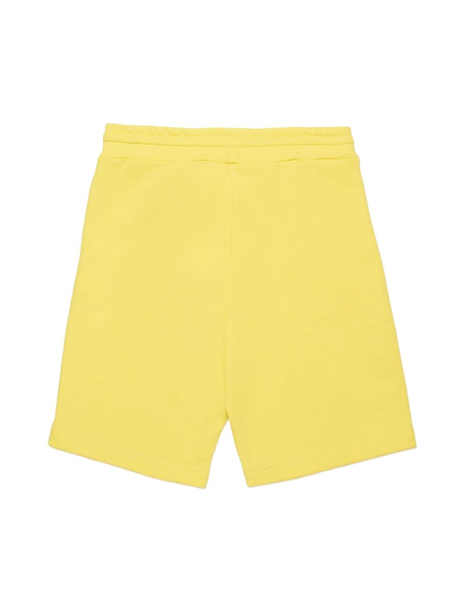 Diesel Logo-print Shorts In Yellow