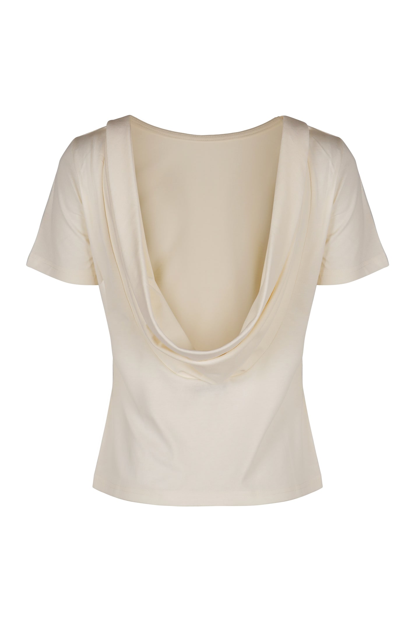 Nina Ricci Cotton Crew-neck T-shirt In Panna