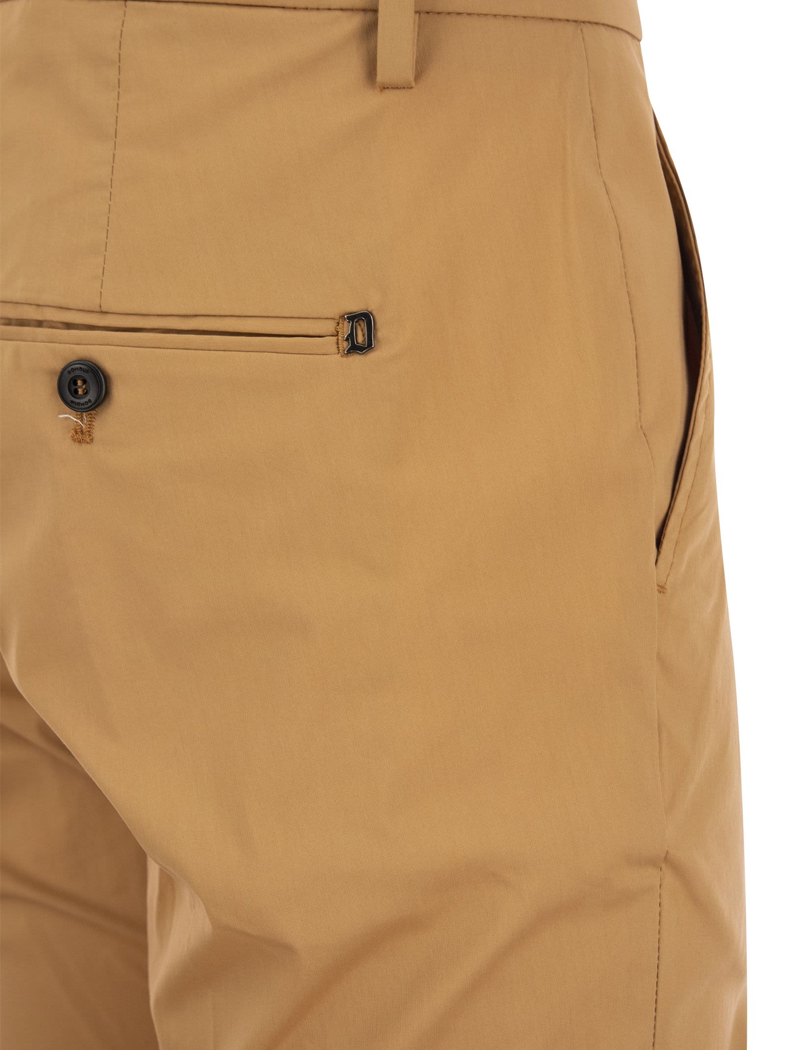 Shop Dondup Gaubert - Slim-fit Trousers In Ochre