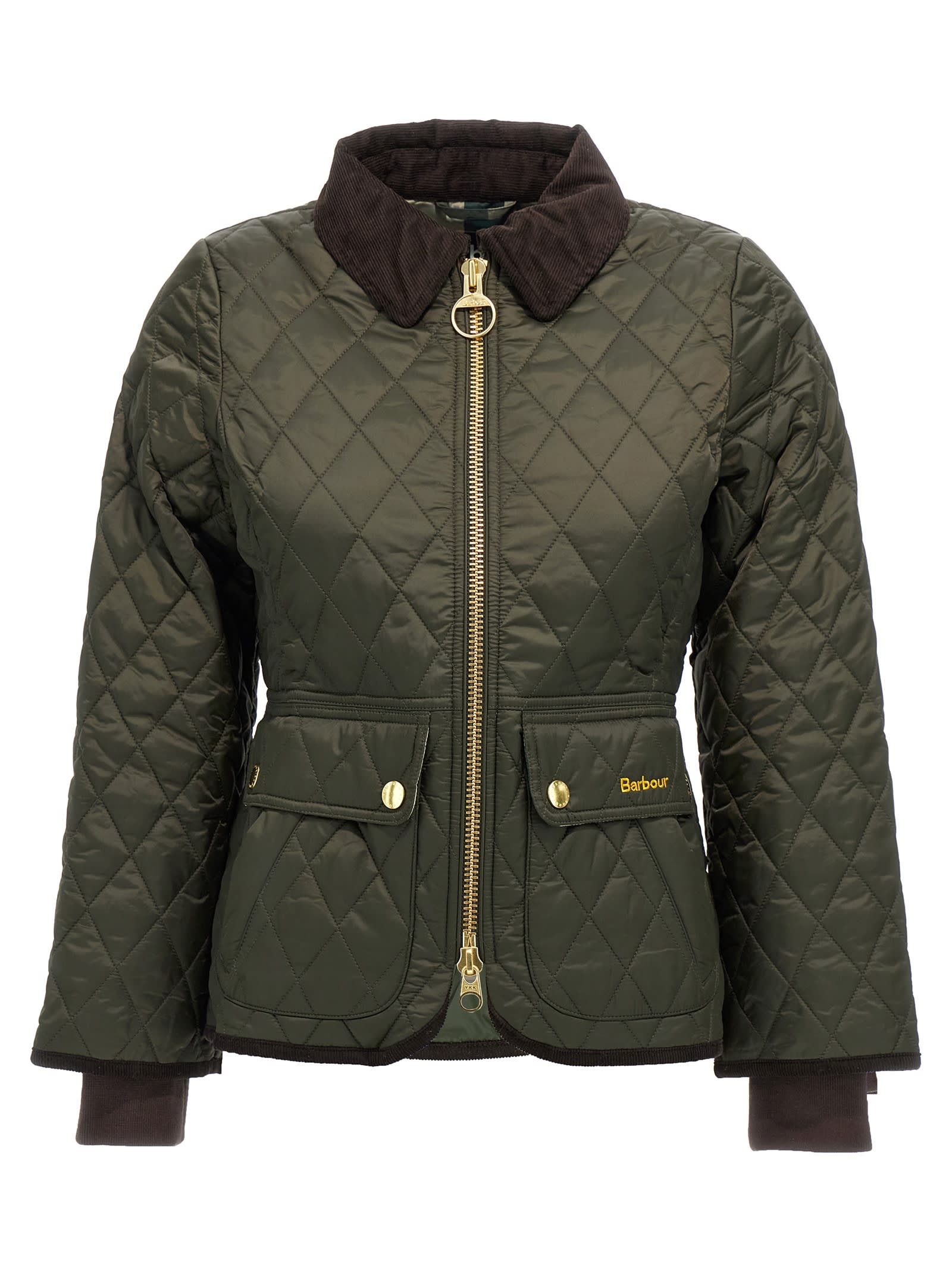 Barbour Beadnell Quilted Jacket In Green