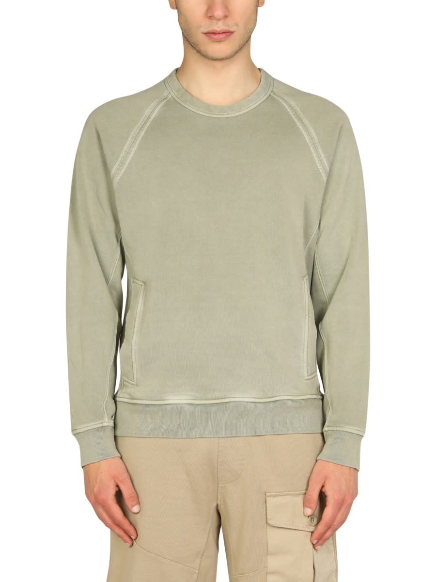 Shop Ten C Logo Sweatshirt In Green