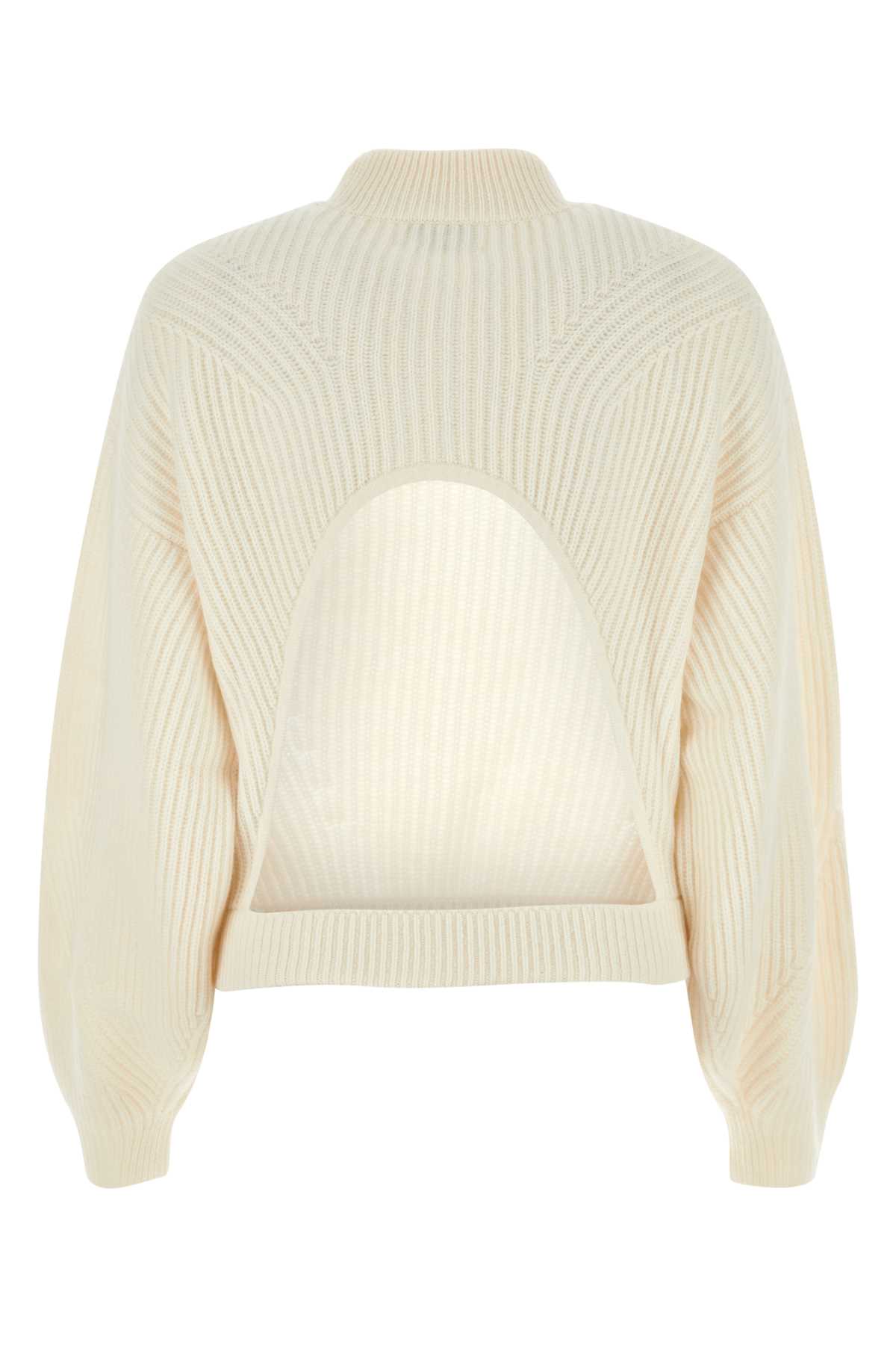 Shop Le Kasha Ivory Cashmere Sweater In White