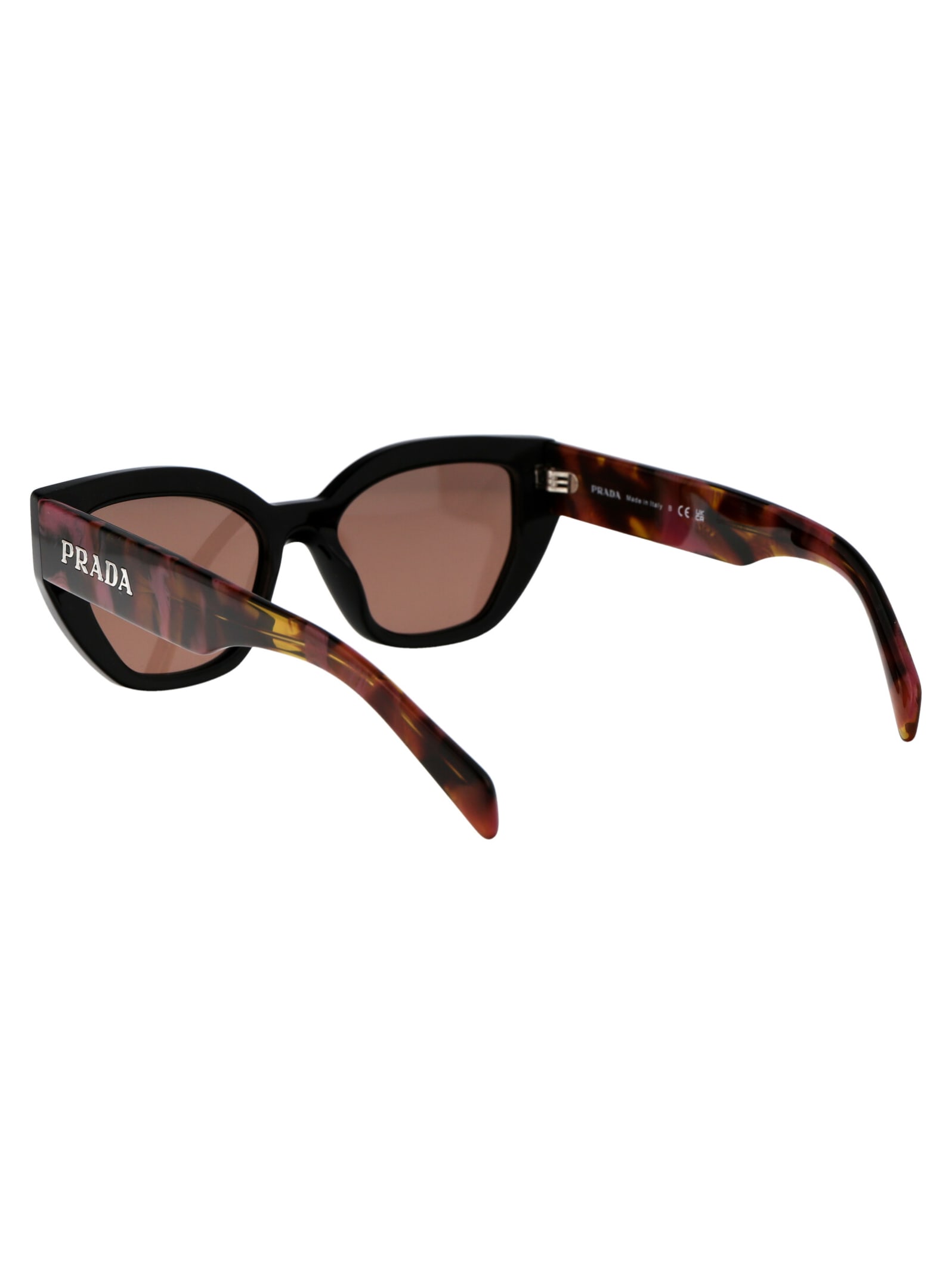 Shop Prada 0pr A09s Sunglasses In 12o10d Mahogany