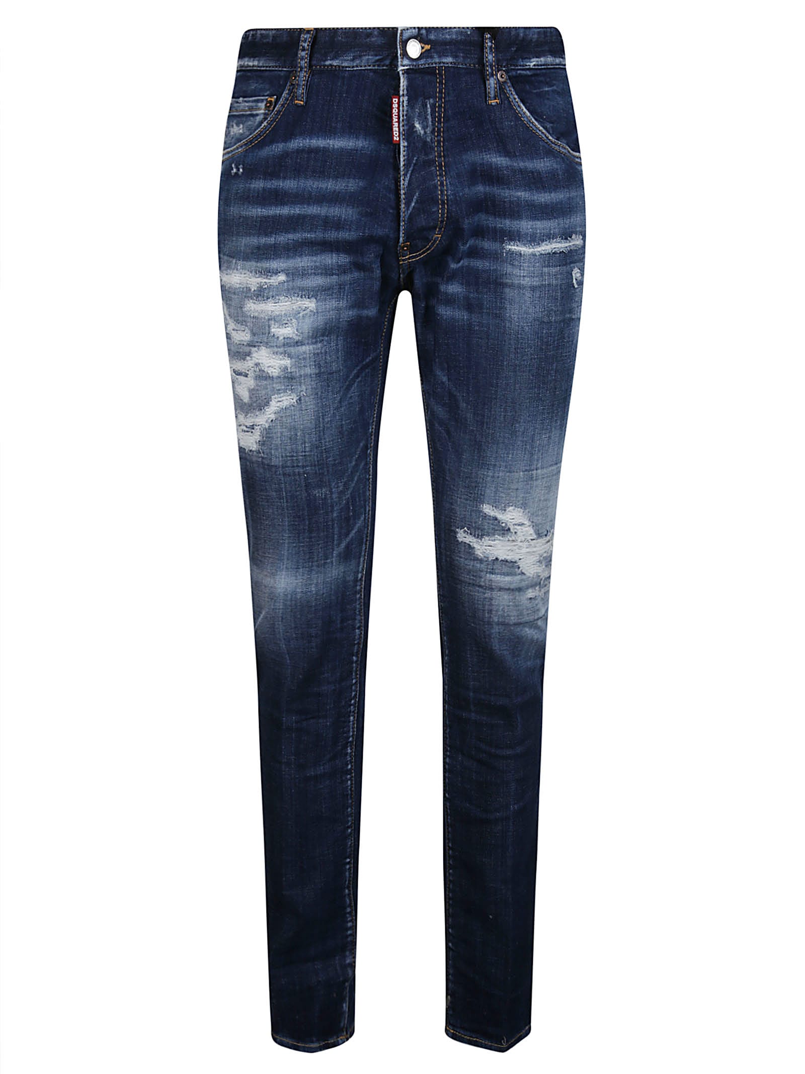 Shop Dsquared2 Cool Guy Jeans In Navy Blue