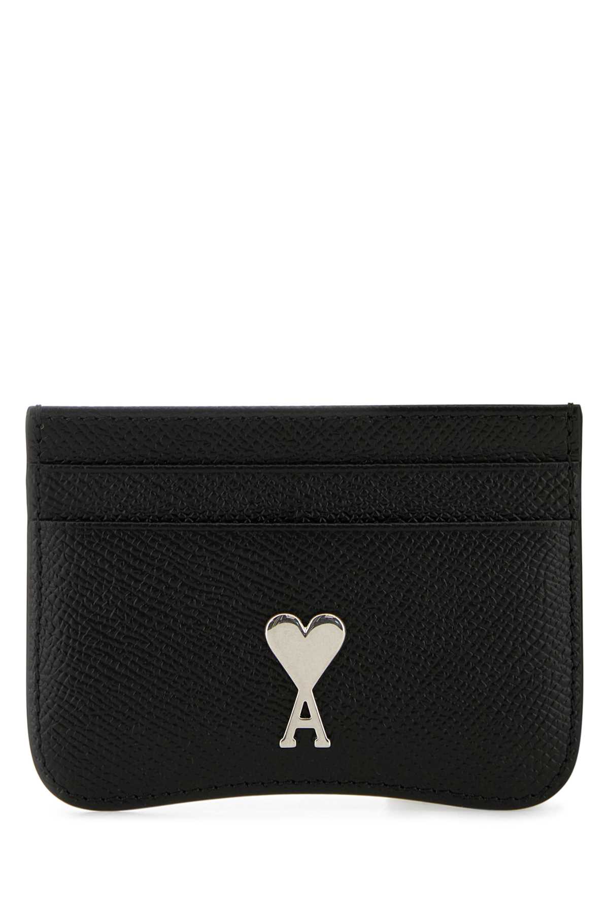 Black Leather Card Holder