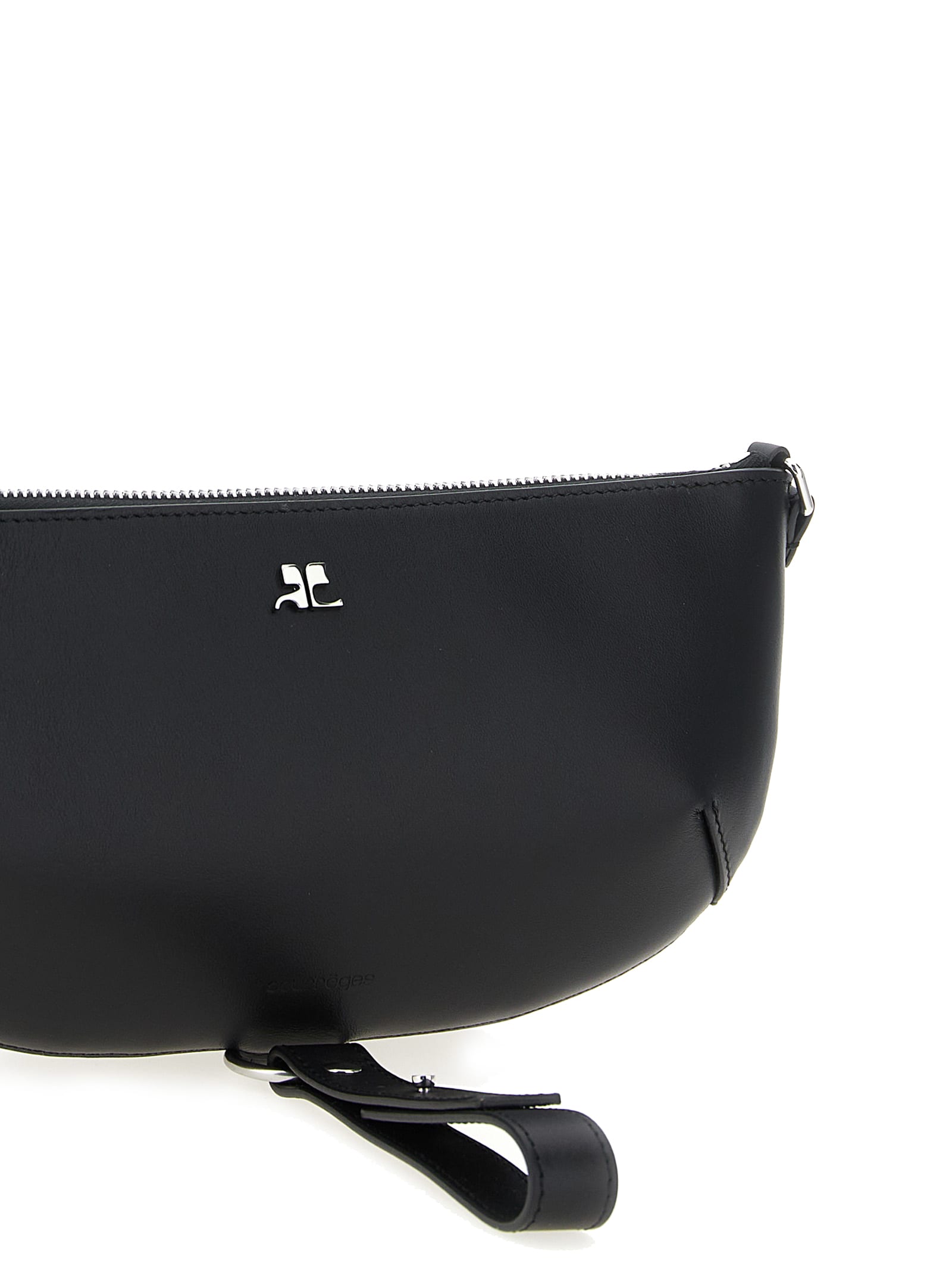 Courrèges Holy Eclipse Shoulder Bag In Black