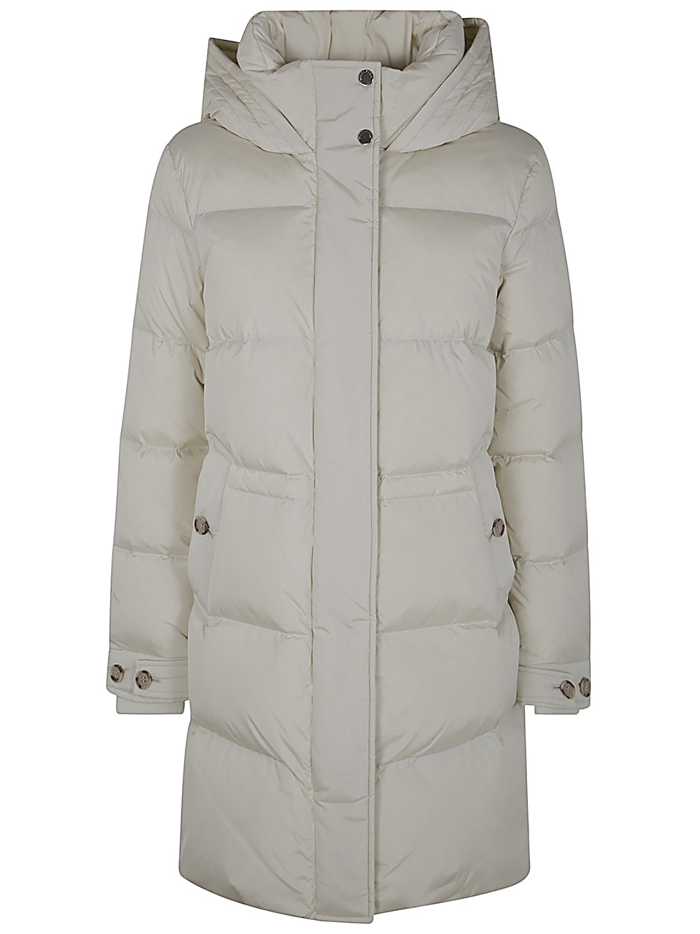 Shop Woolrich Alsea Puffer Parka In Milky Cream