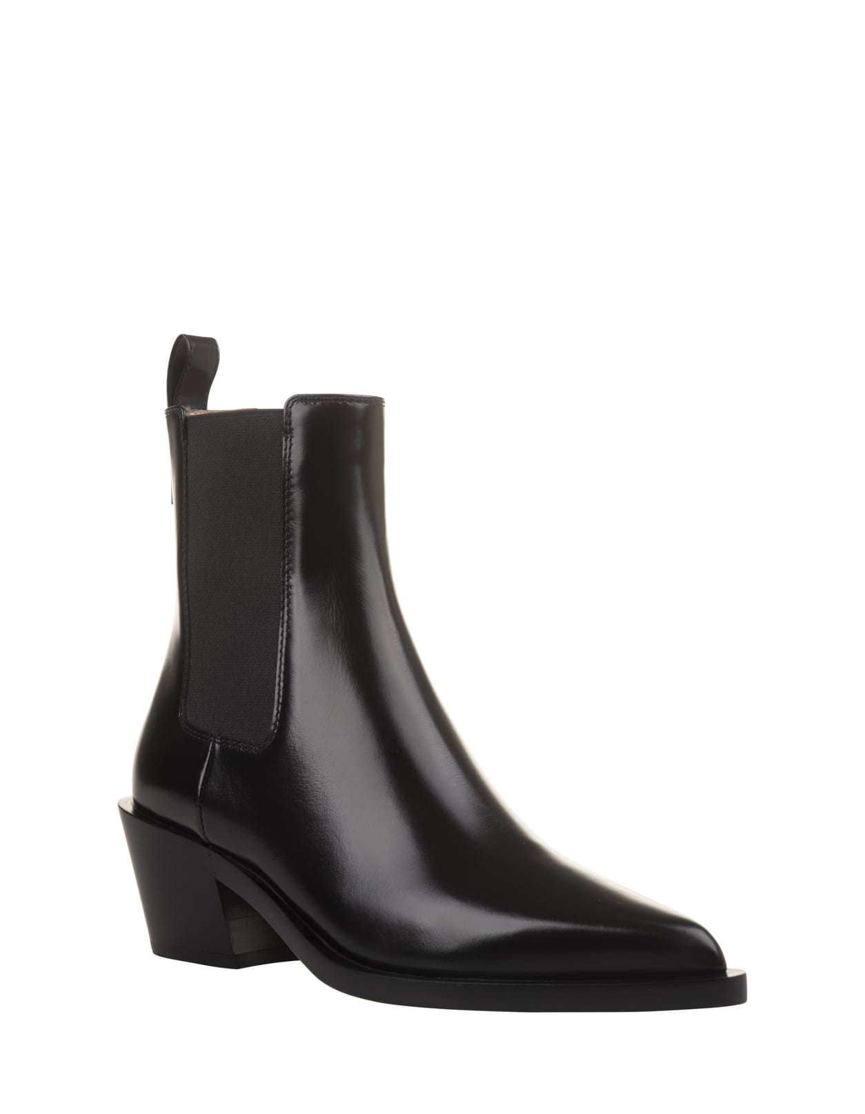 Shop Gianvito Rossi Black Wylie Ankle Boots