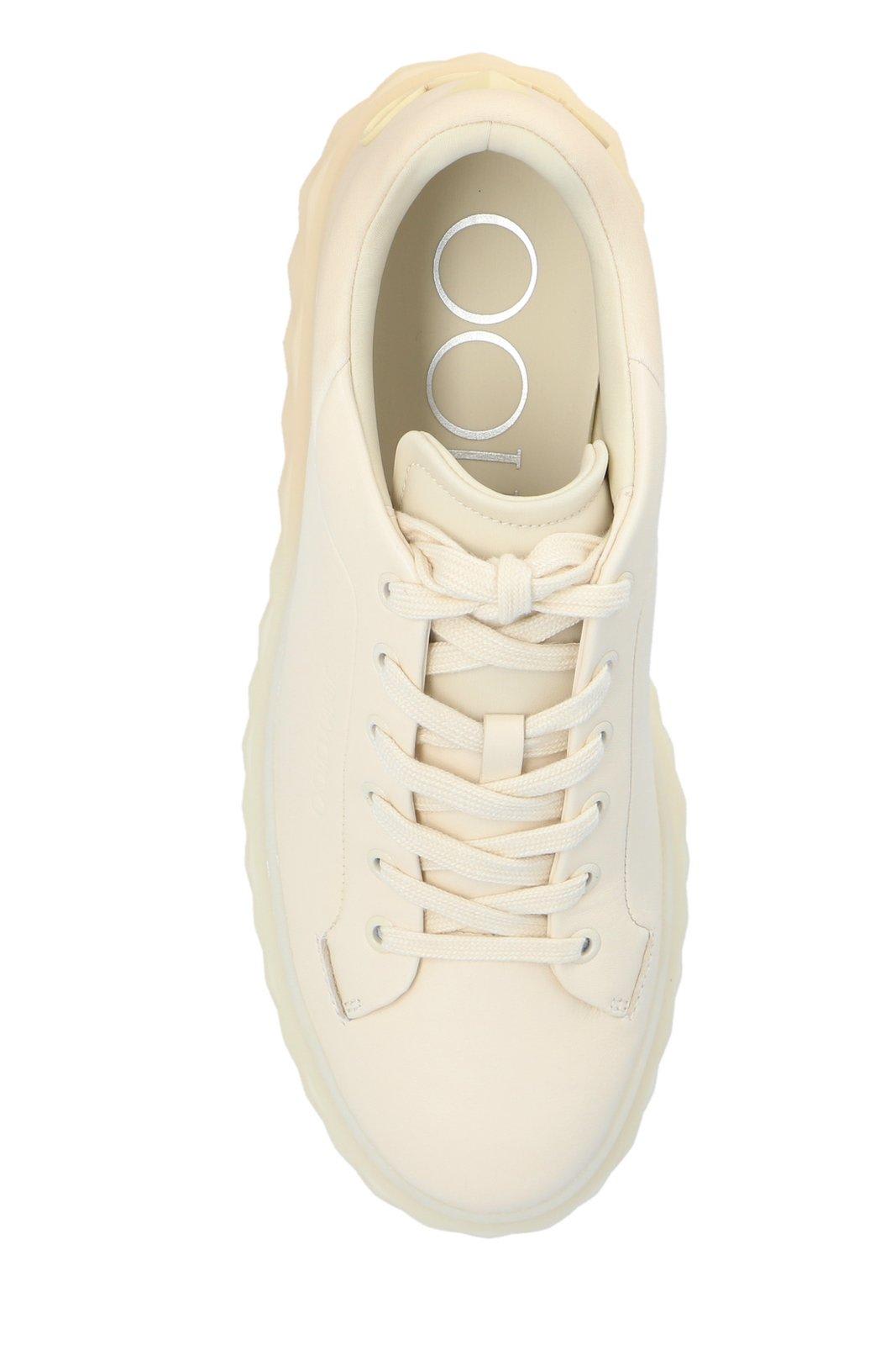 Shop Jimmy Choo Gradient Low-top Sneakers In X Latte Bamboo Mix