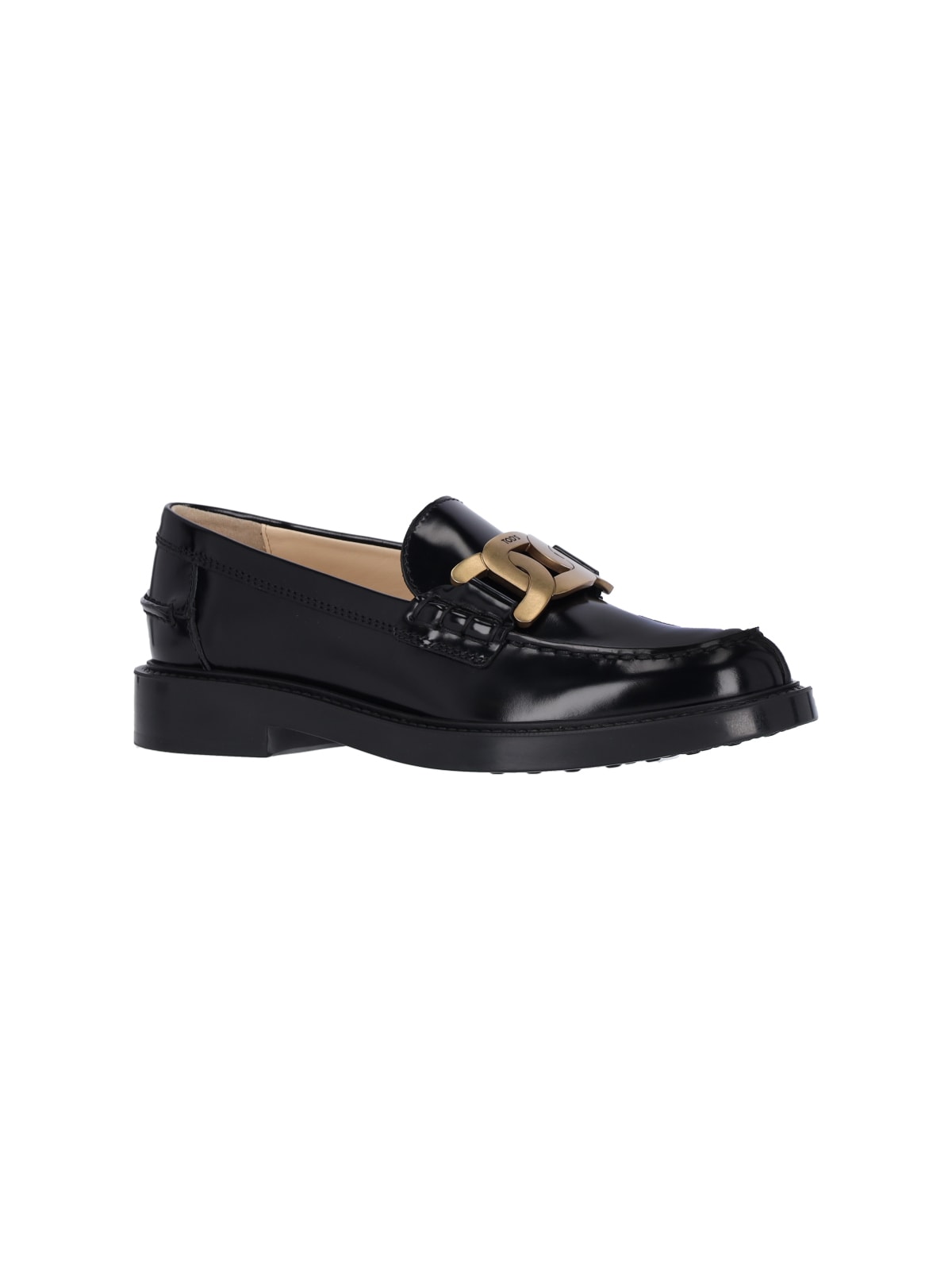 Shop Tod's Buckle Detail Loafers