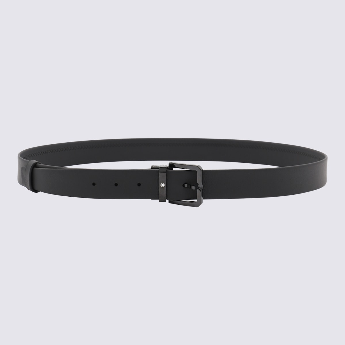 Shop Montblanc Black Leather Belt