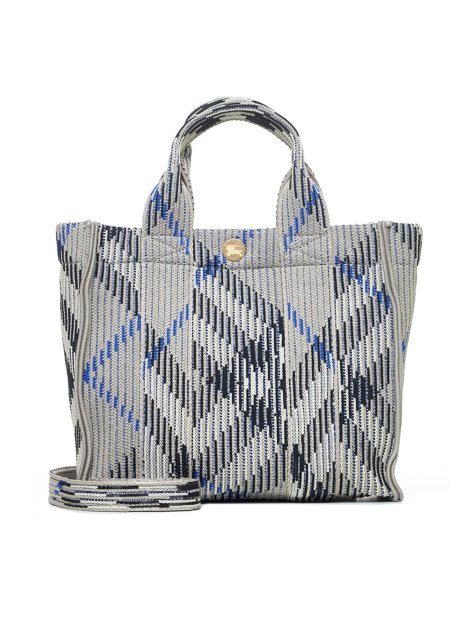 Shop Burberry Tote In Lichen