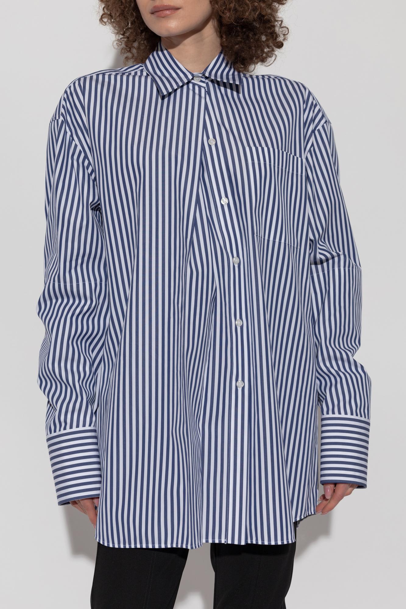 Sportmax Cotton Shirt Firma In Blue