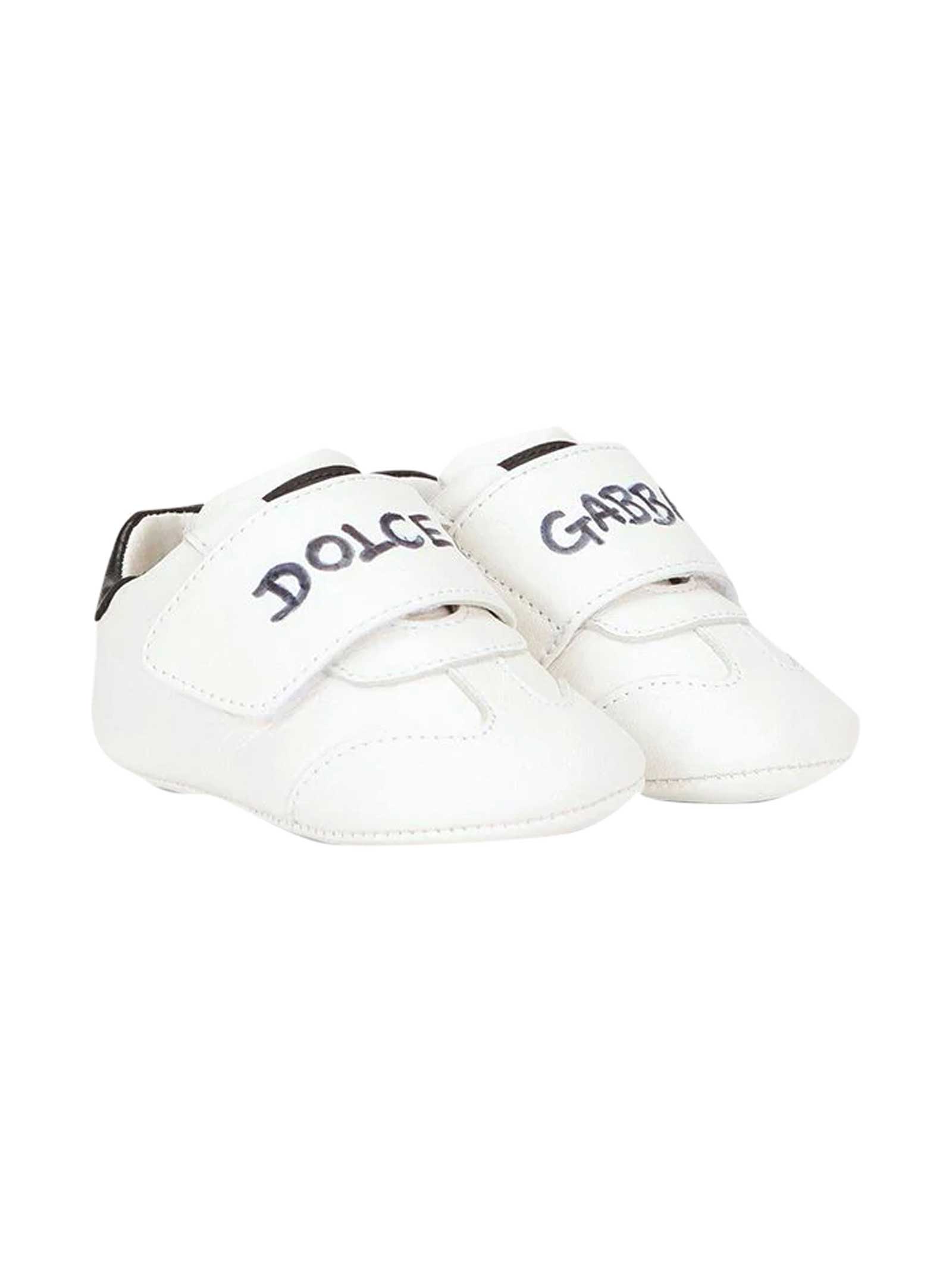 Buy Dolce & Gabbana White Sneakers online, shop Dolce & Gabbana shoes with free shipping