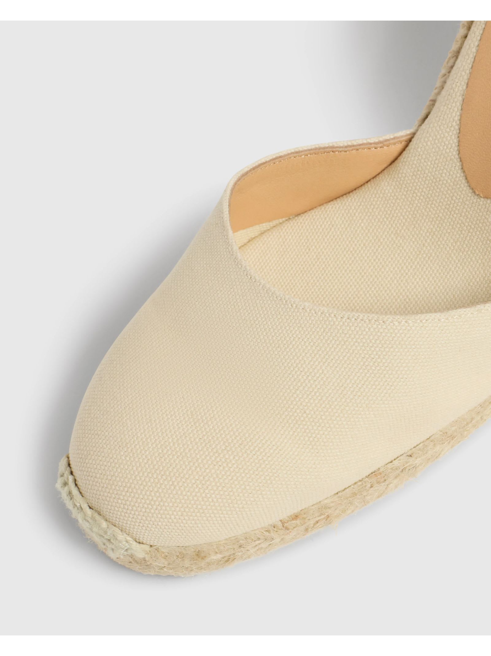 Castaã±er Beige Cotton Carina Espadrilles In Brown