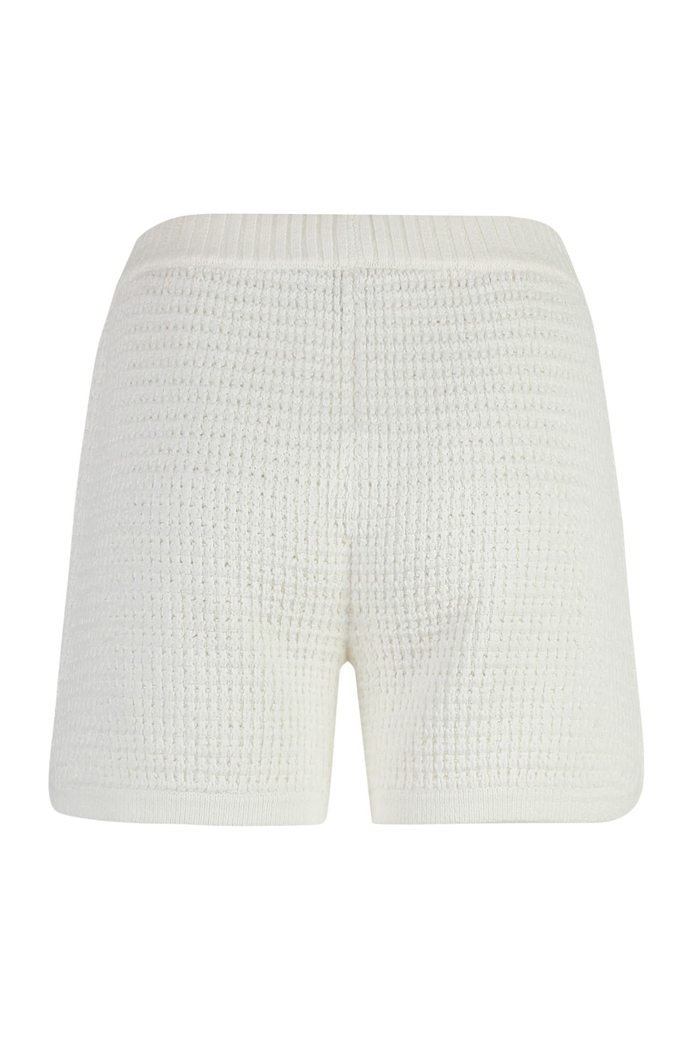 Shop Alfieri &amp; St.john Knitted Shorts In Ivory