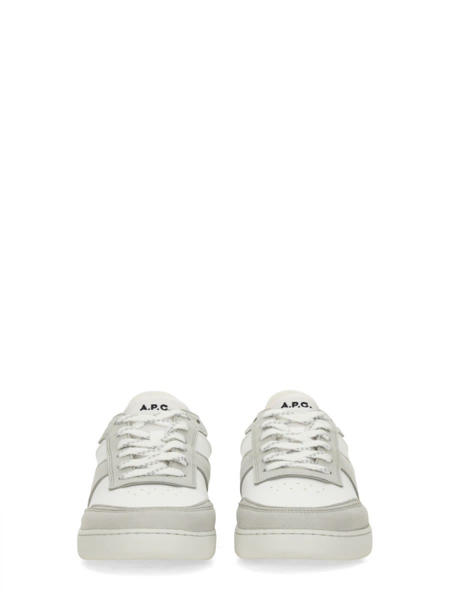 Shop Apc Plain Sneaker In White
