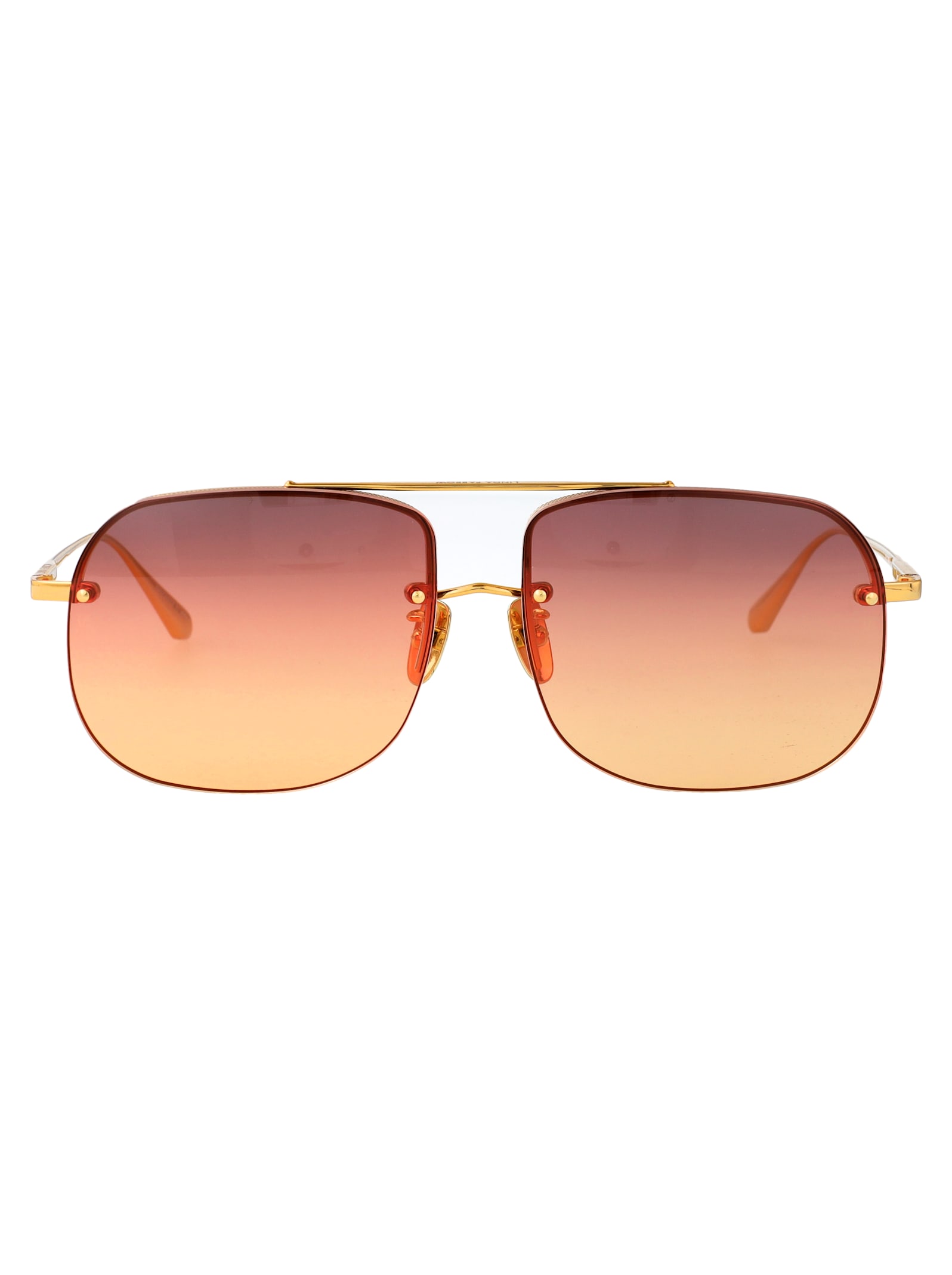 Linda Farrow Seren Sunglasses In Pink