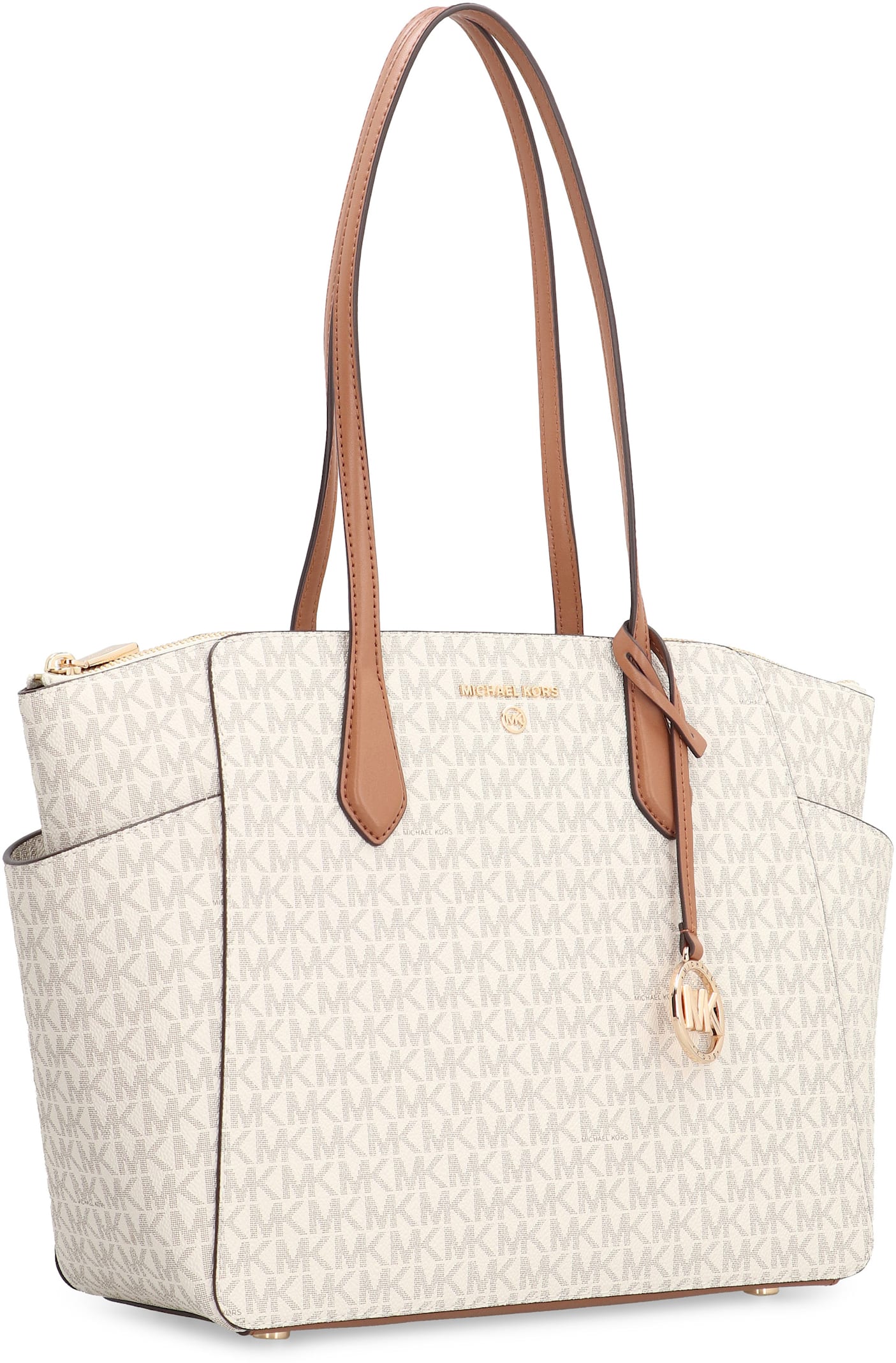 Michael Kors Marilyn Medium Tote Bag With Logo In Brown