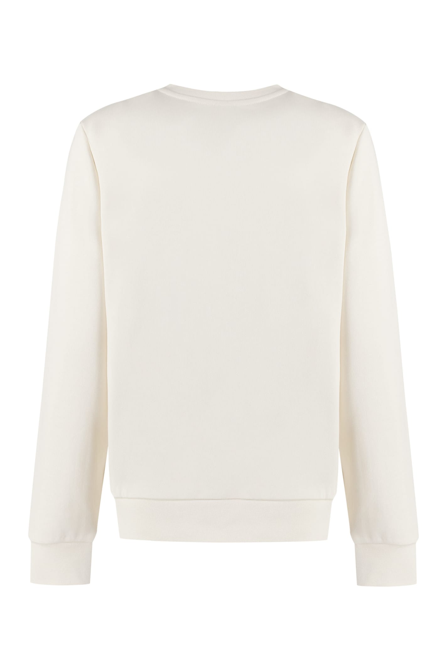 Shop Apc Viva Logo Detail Cotton Sweatshirt In Panna