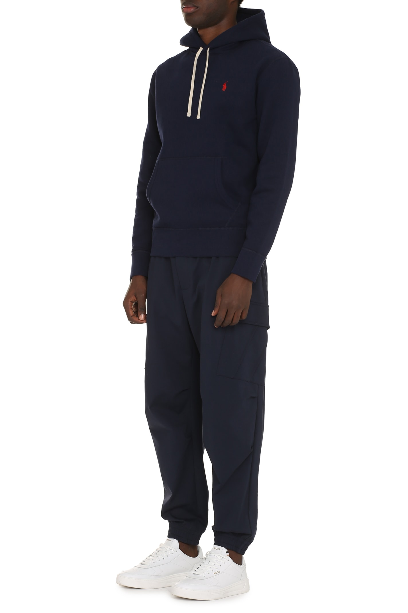 Polo Ralph Lauren Embroidered Pony Hoodie In Black