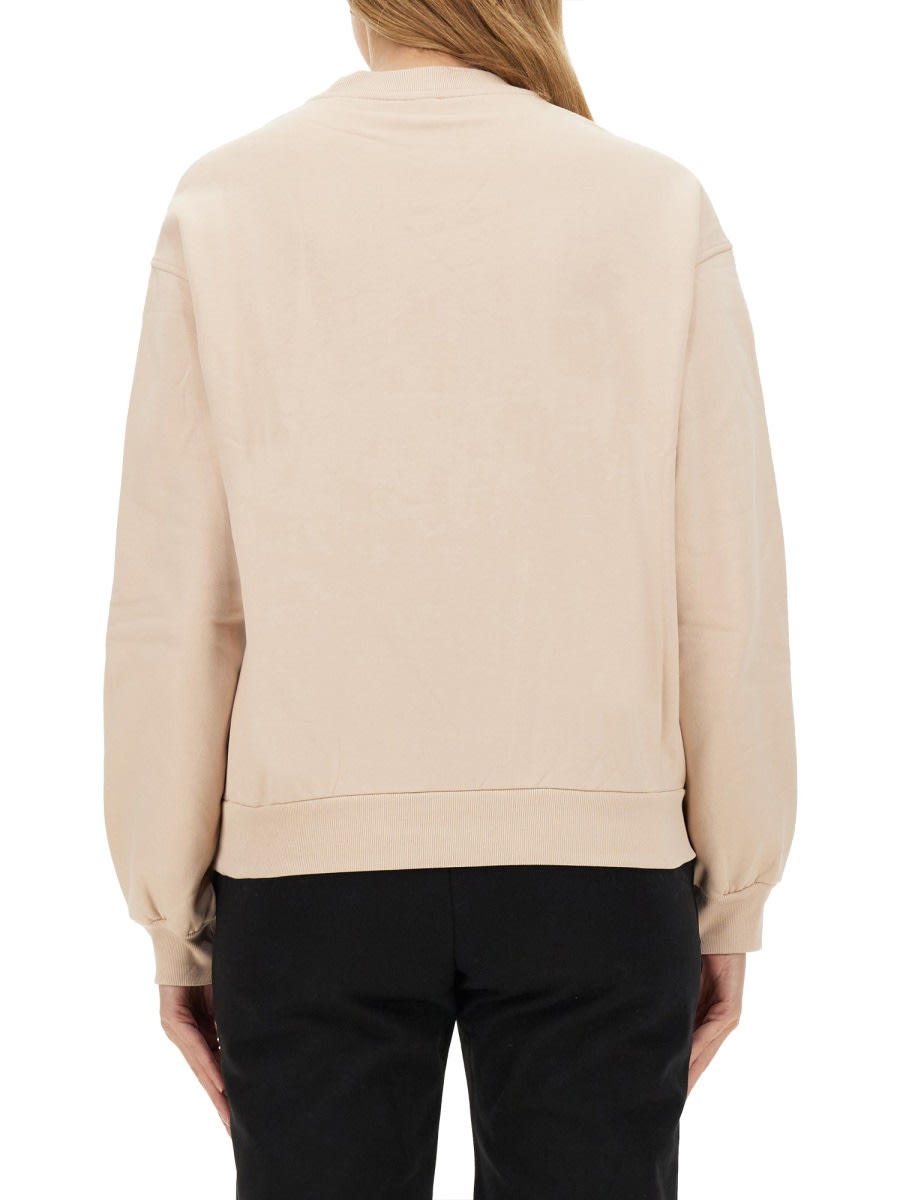 Shop Ps By Paul Smith Swirl Logo Sweatshirt In Ivory