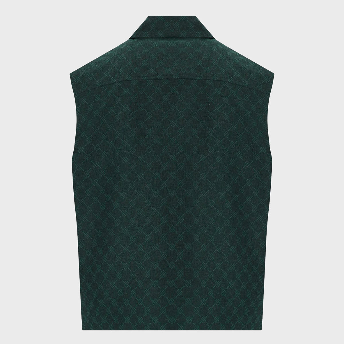 Shop Daily Paper Green Cotton Blend Gilet In Pine Green
