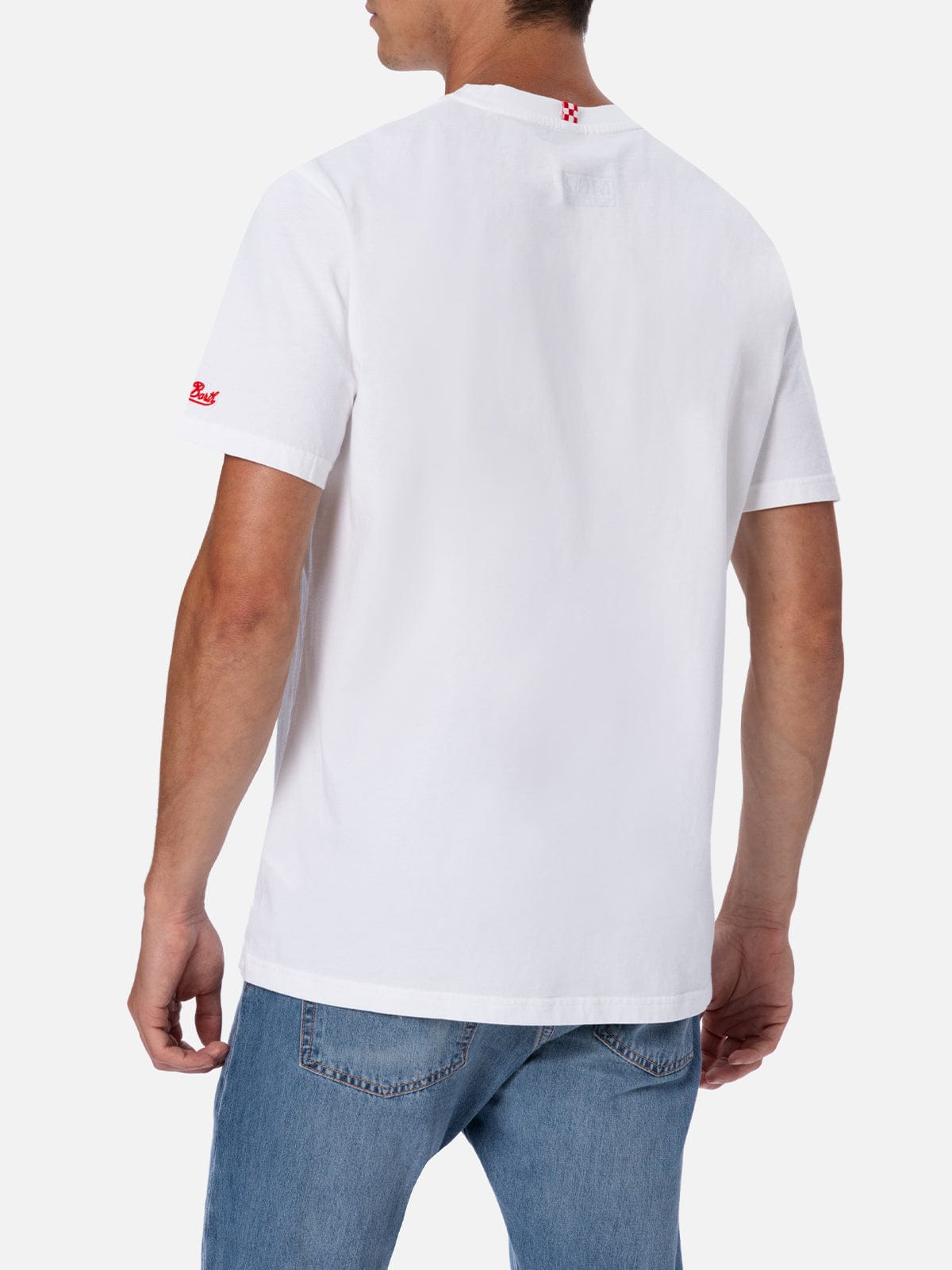 MC2 SAINT BARTH MAN COTTON T-SHIRT WITH COKE LOGO PLACED PRINT THE COCA COLA COMPANY SPECIAL EDITION