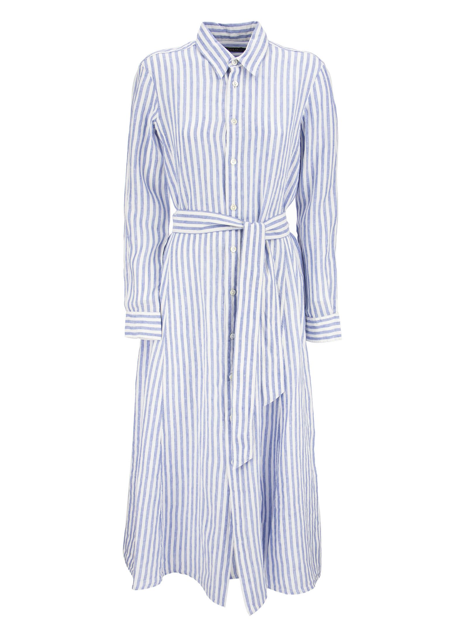 Ralph Lauren Striped Linen Shirtdress