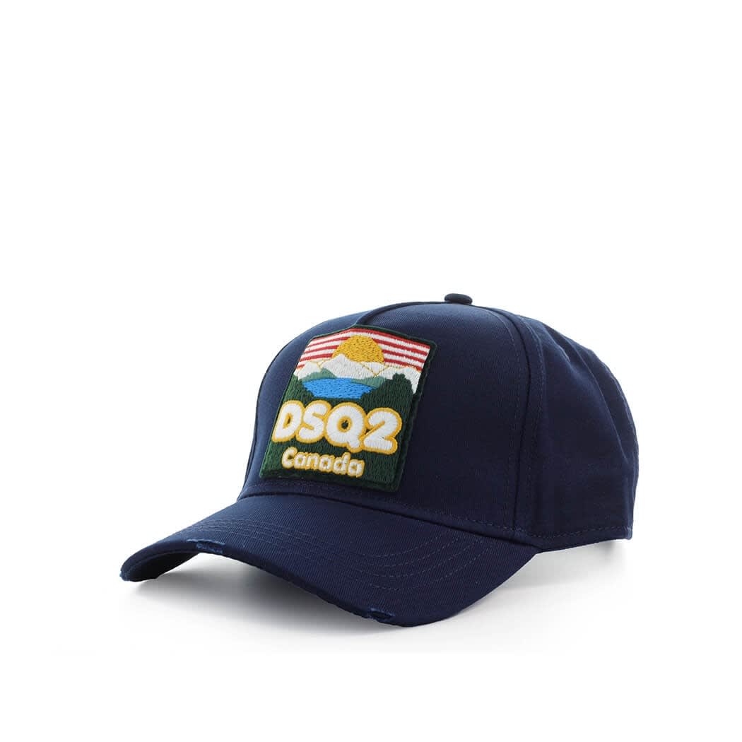 Dsquared2 Dsq2 Canada Navy Blue Baseball Cap
