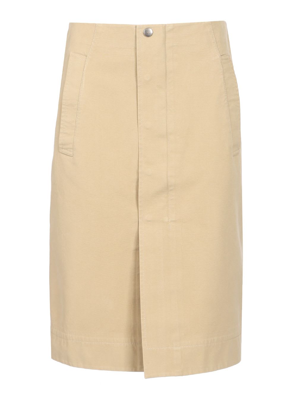 Cotton Midi Skirt