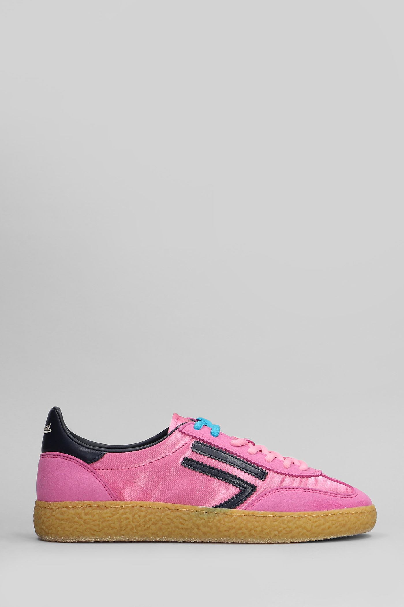 Wild Strawberry Sneakers In Fuxia Suede And Fabric