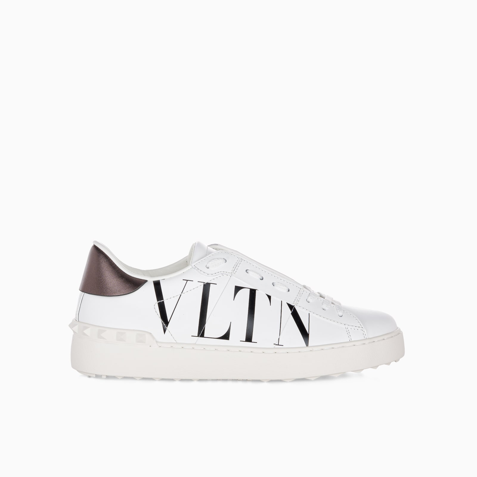 Buy Valentino Open Calfskin Sneaker online, shop Valentino shoes with free shipping