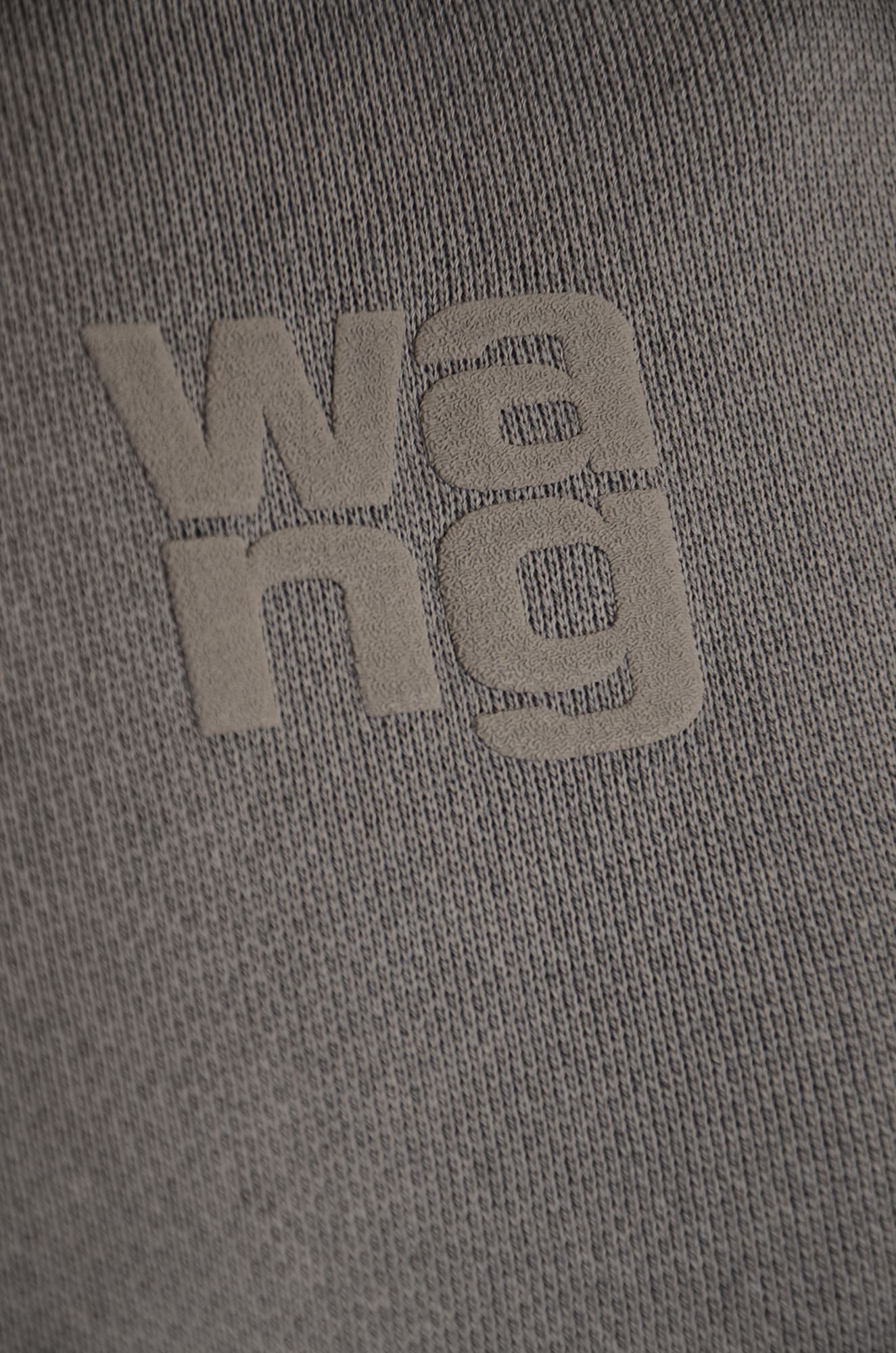 Shop Alexander Wang Logo Square Embossed Sweatshirt In Acid Fog