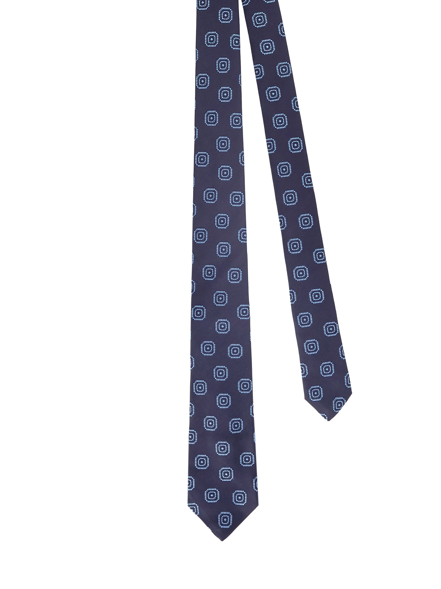 Kiton Silk Tie In Blue