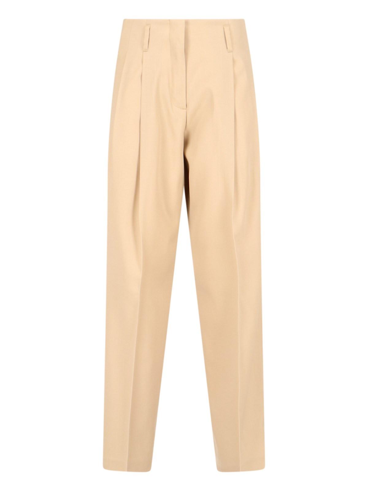 Shop Golden Goose Tailored Trousers In Beige