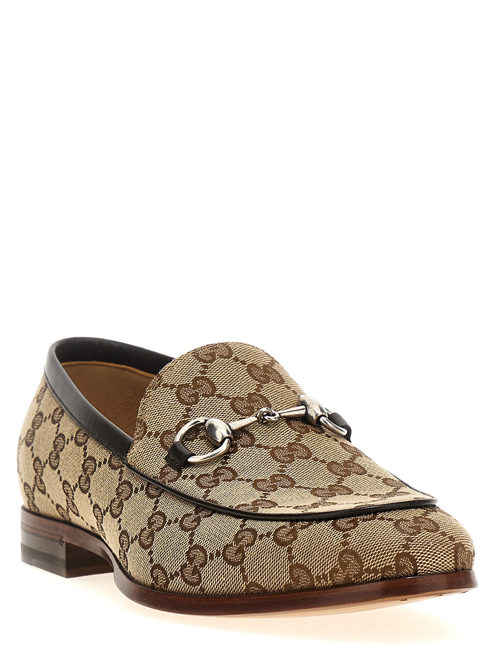 Shop Gucci Moccasini Morsetto In Brown