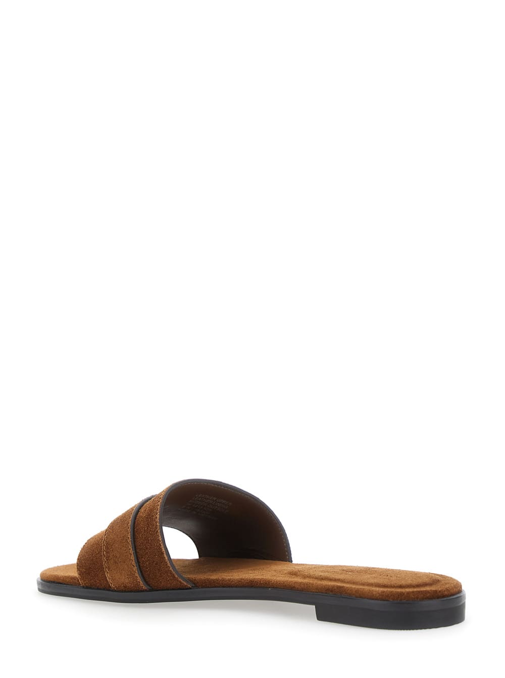 Tory Burch Romy Strap Button Slide In Brown