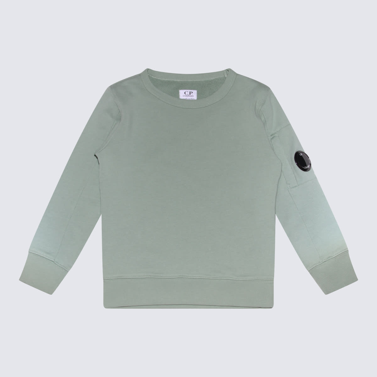C.p. Company Kids' Green Cotton Sweatshirt