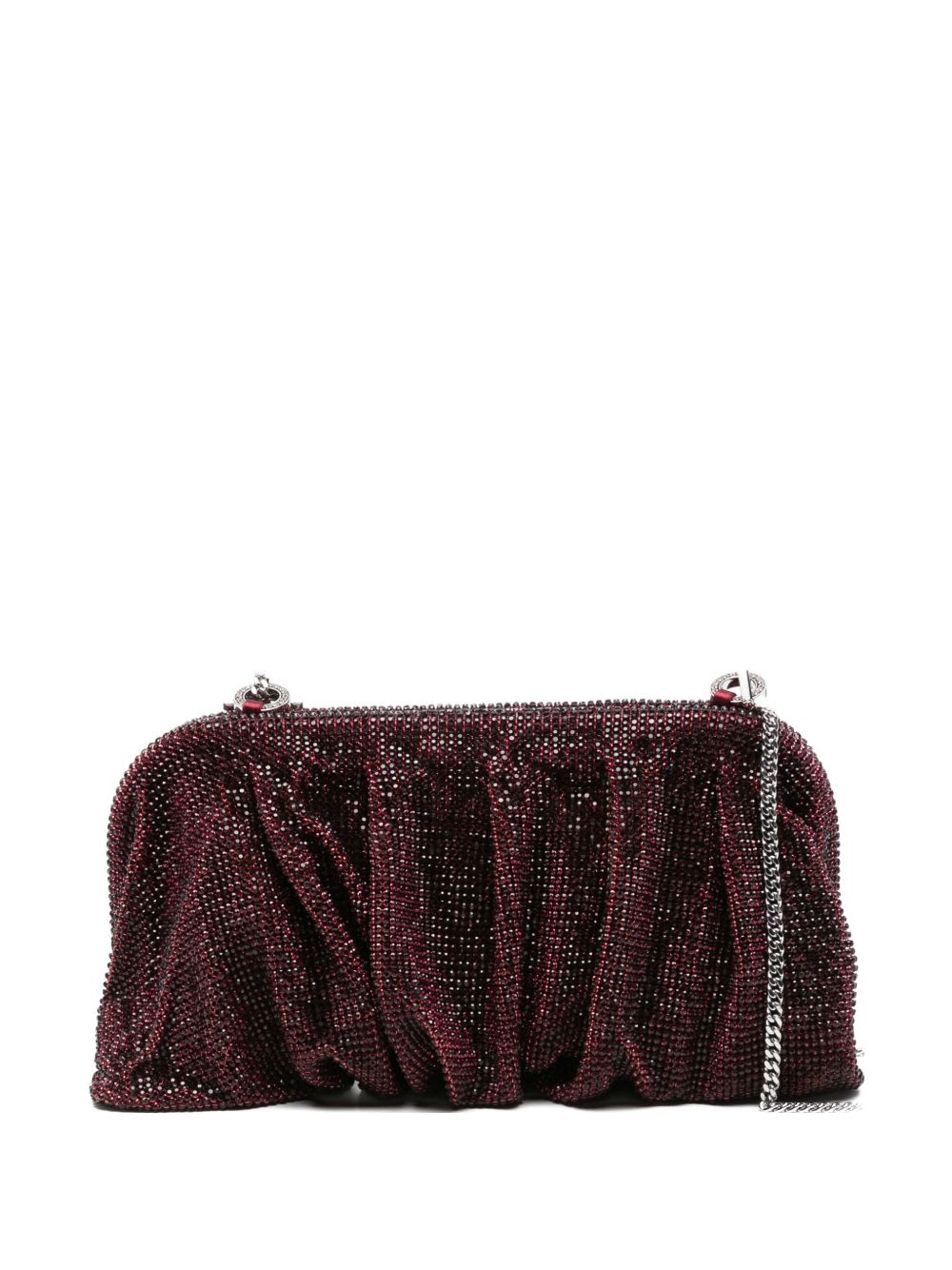 Benedetta Bruzziches Clutch Venus Grande In Tessuto Decorato  Donna In Burgundy