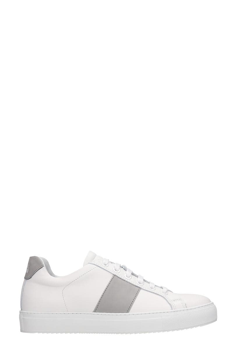NATIONAL STANDARD EDITION 4 SNEAKERS IN WHITE LEATHER,11261174