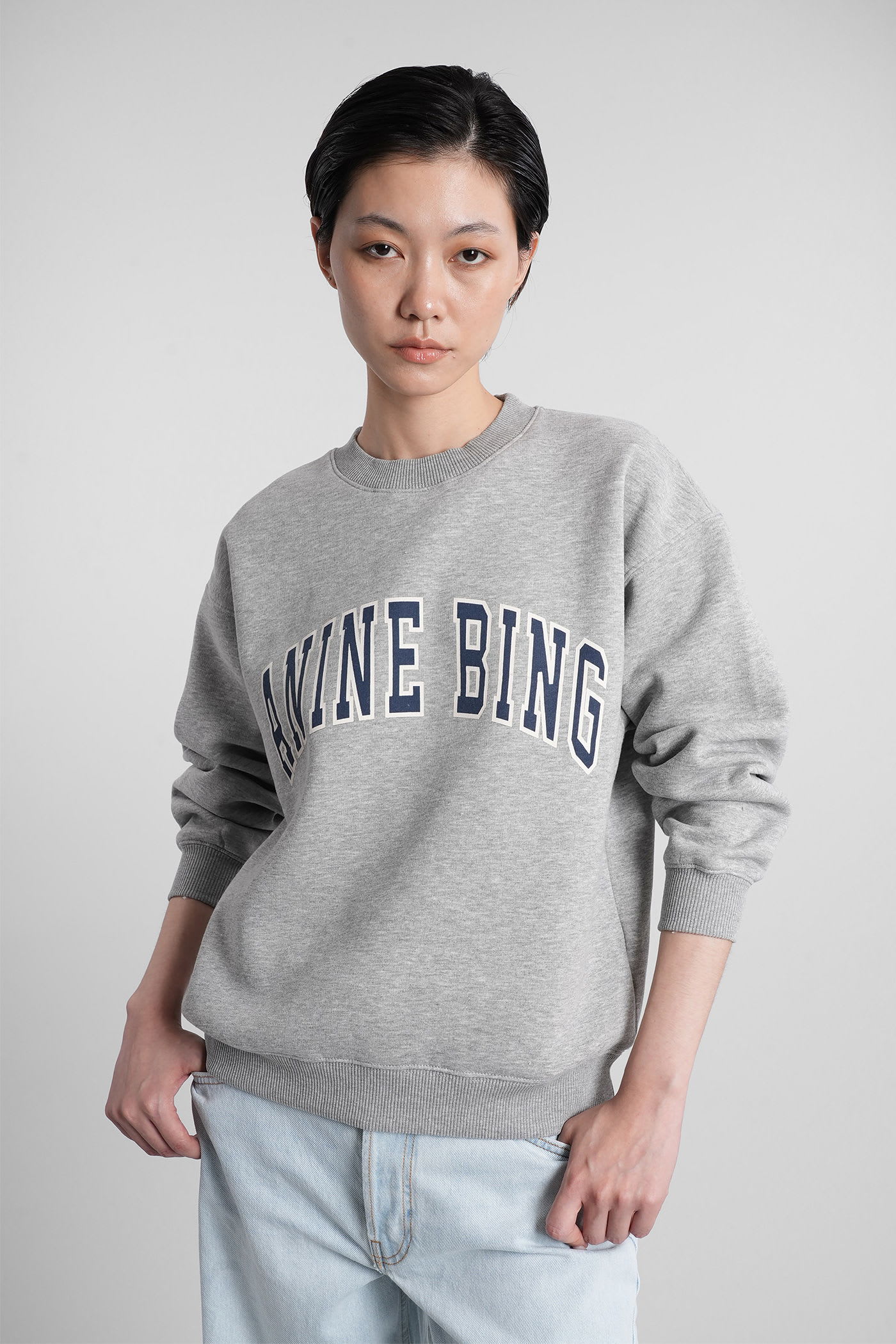 Spencer Sweatshirt In Grey Cotton