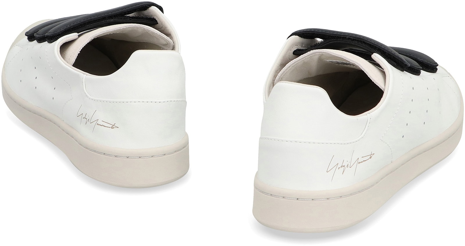 Shop Y-3 Stan Smith Hook-and-loop Low-top Sneakers In White