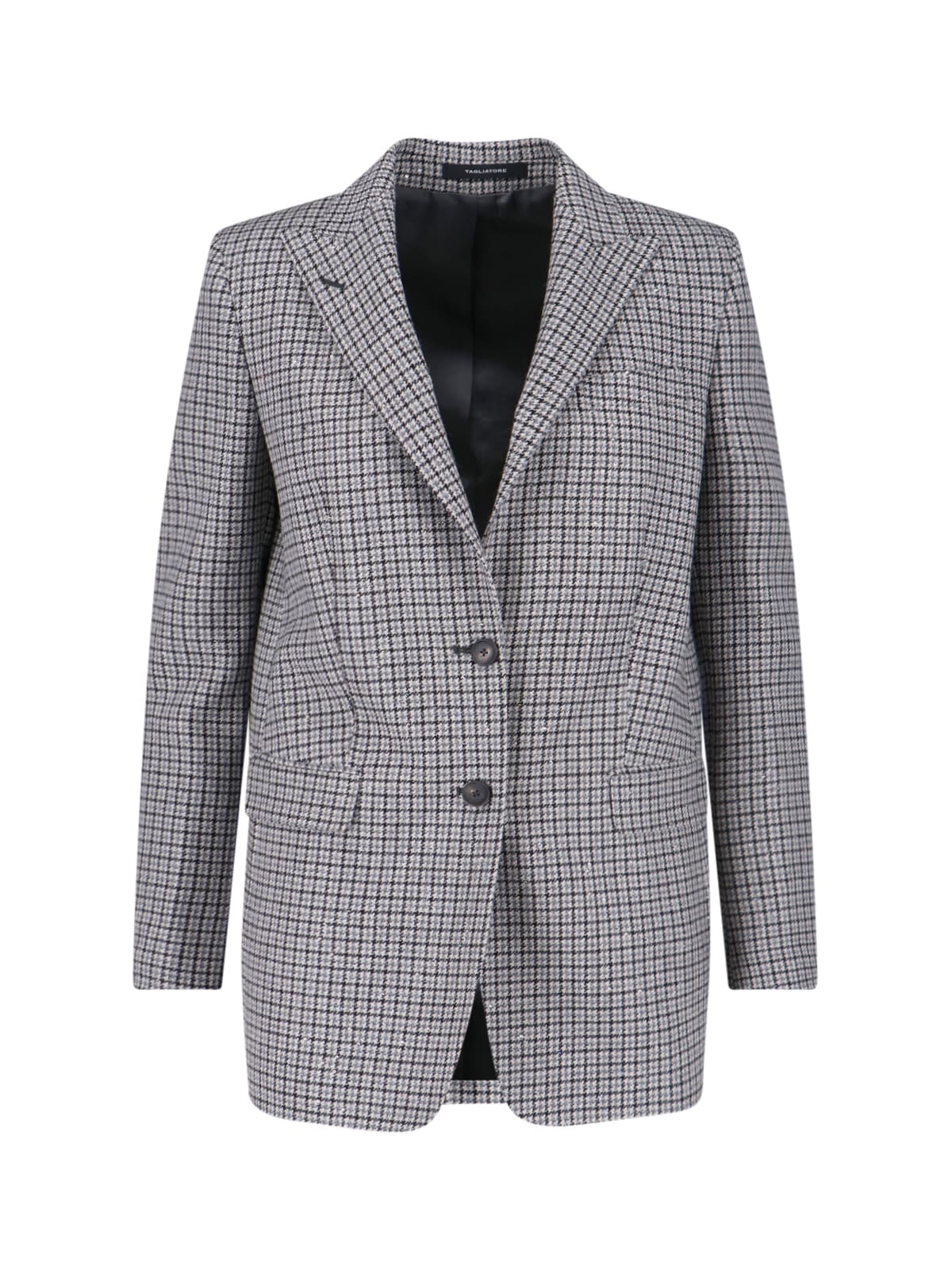 Tagliatore Tailored Jacket With Back Vent And Notch Lapel In Gray